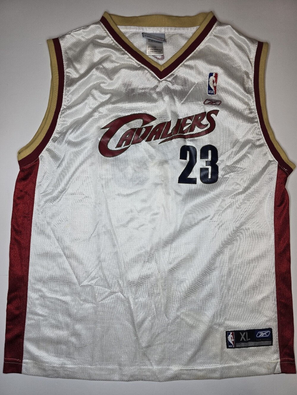 Vintage Reebok LeBron James Cleveland Cavaliers Jersey Youth XL 18-20 Rookie Era